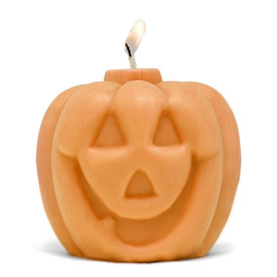Molde para hacer velas calabaza halloween