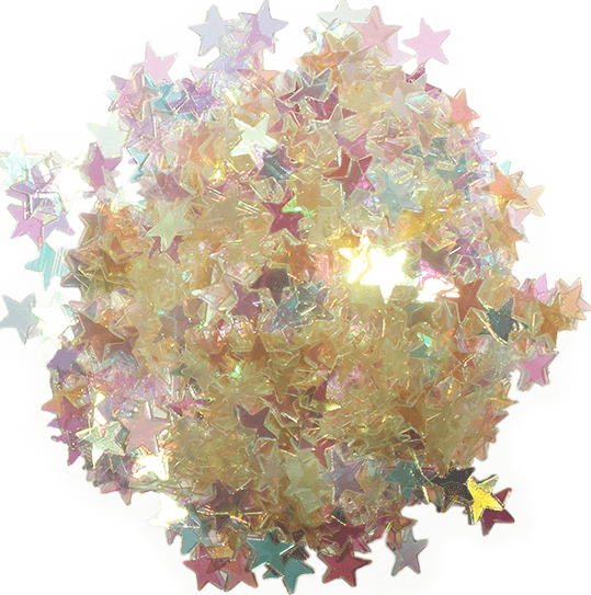 Estrellitas cristal iridiscentes