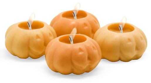 Molde 4 calabacitas para hacer velas - Molde velas flotantes halloween 4 calabacitas. - Moldes Velas Halloween