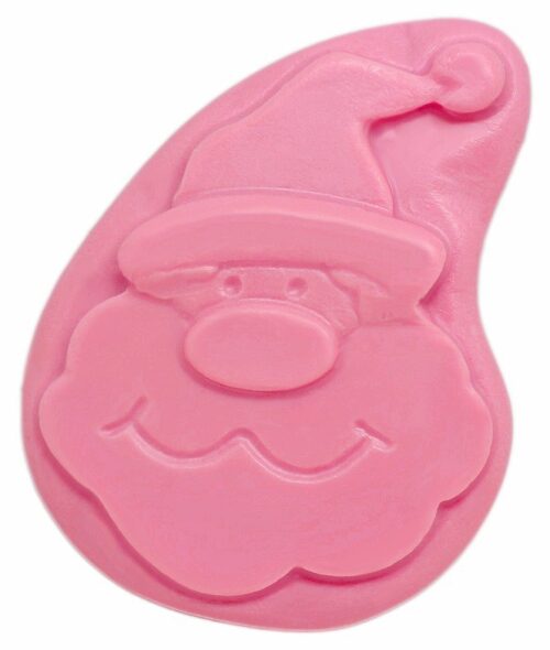 Molde pastilla jabon papa noel sonriente