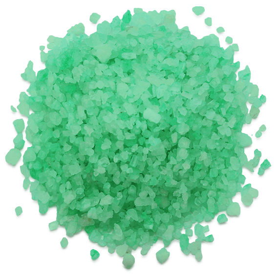 Tinte verde menta sales y bombas de baño