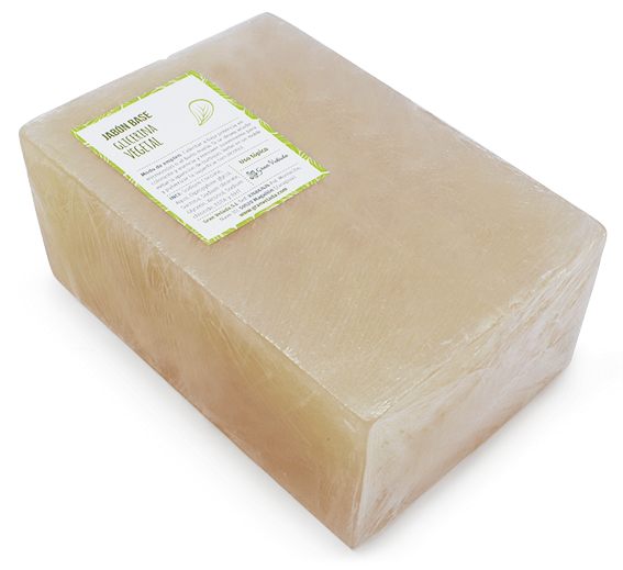 Jabon base de glicerina vegetal barra de 1,8 kg