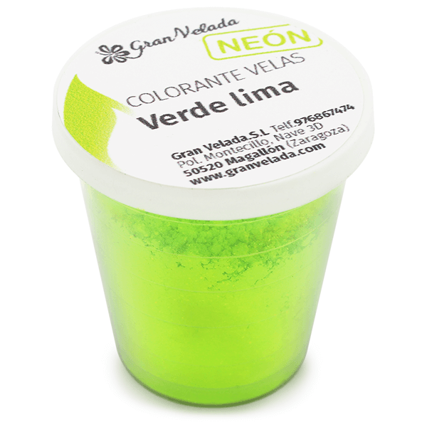 Colorante velas pigmento verde lima