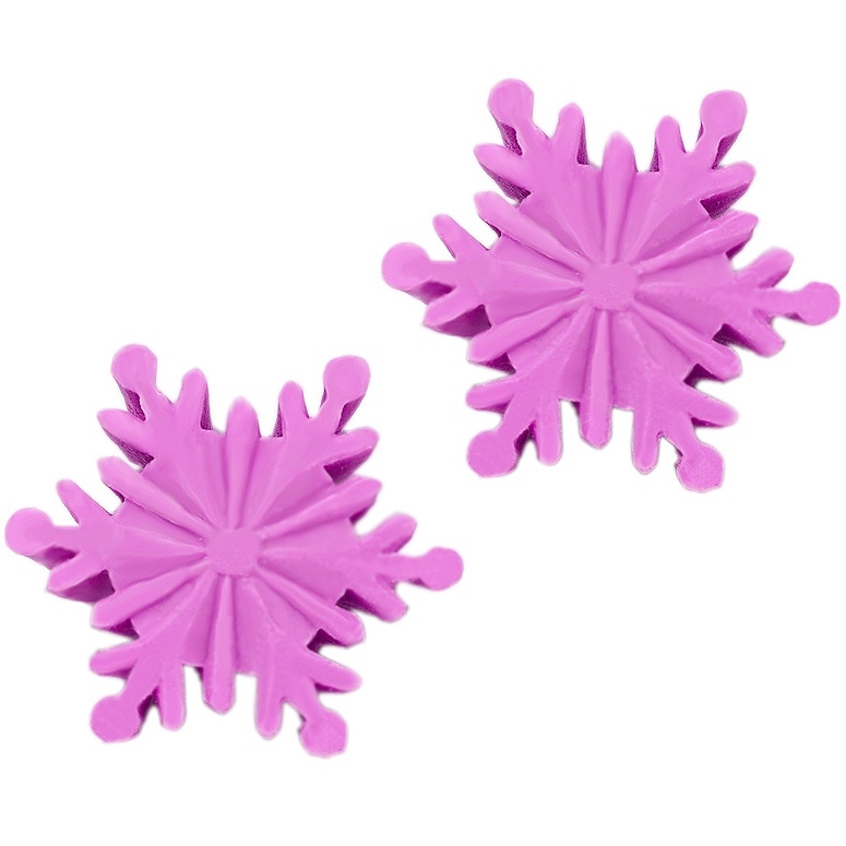 Molde velas navidad estrella de hielo