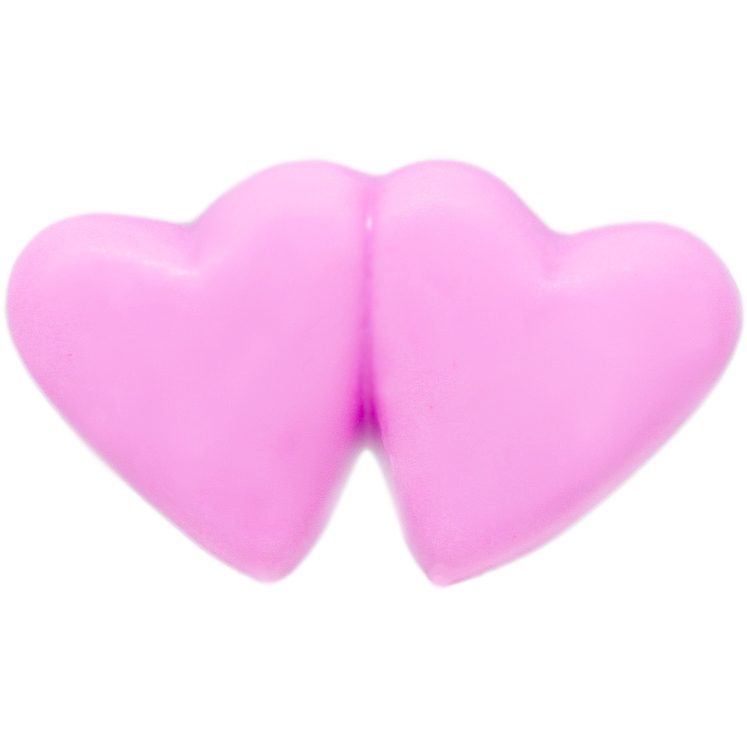 Molde parar hacer jabones corazones unidos