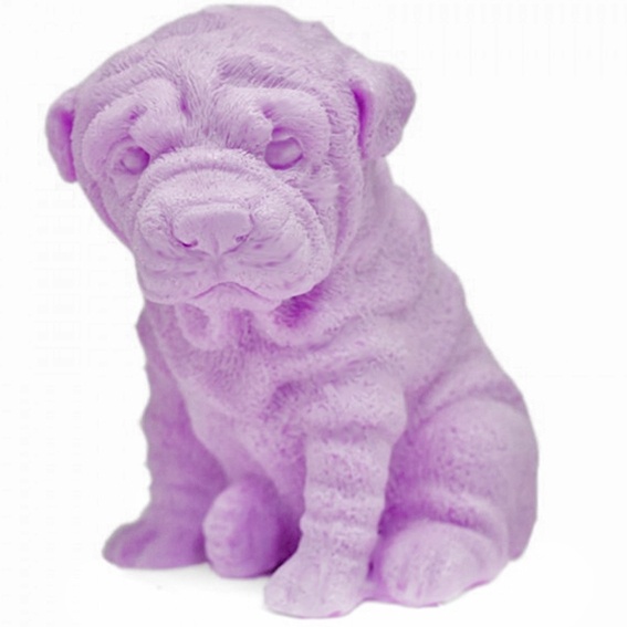 Molde para hacer manualidades perro Shar pei, velas, jabones, etc..