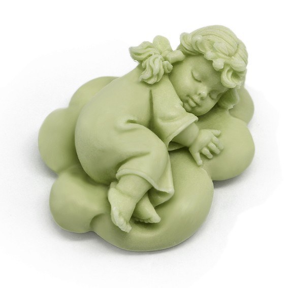 Molde para jabon angelito durmiendo en nube