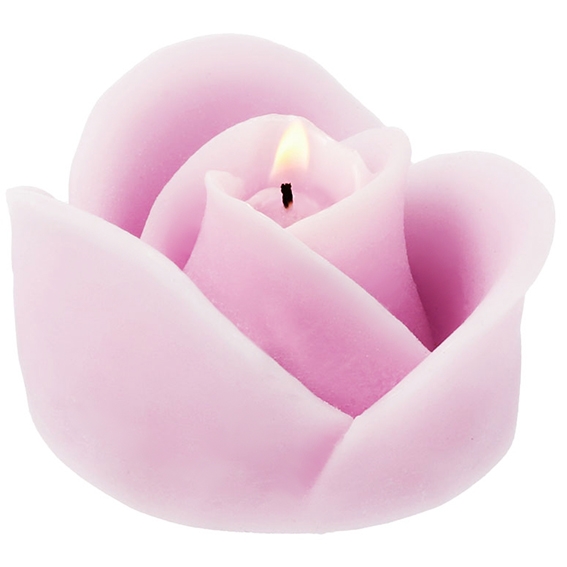 Molde velas rosa romantica