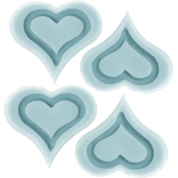 Molde 4 corazones passion