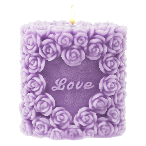 Molde velas rositas love