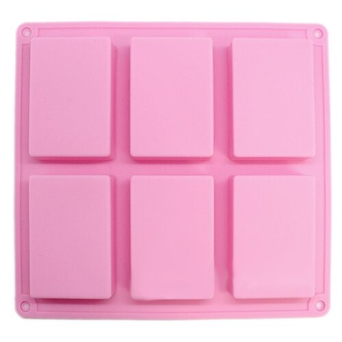 Molde 6 pastillas de jabon rectangulares