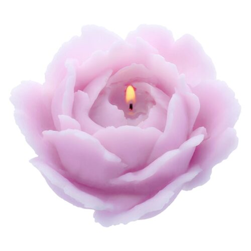 Molde de velas rosa clasica