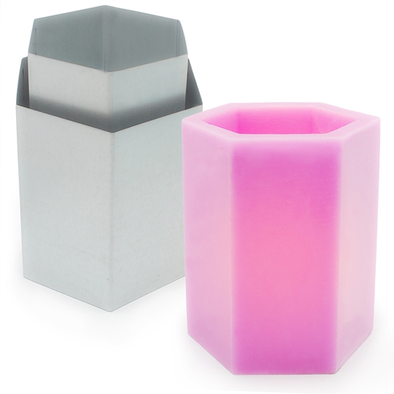 Molde fanal hexagonal 14,5 x 12 cm