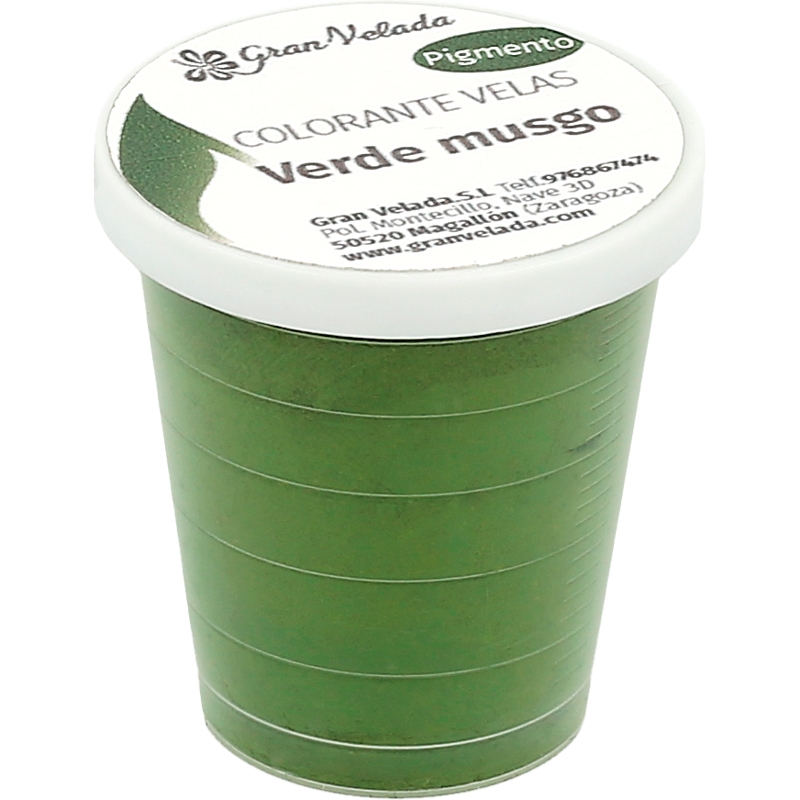 Colorante velas verde musgo pigmento