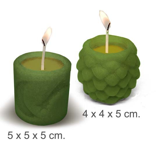 Molde para hacer velas 2 velas navideñas - Moldes para velas navidad. Venta online. - Moldes para hacer velas navidad