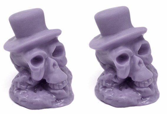 Molde para hacer jabón Calavera con Chistera - Molde Calavera con Chistera para hacer jabones, molde calavera - Moldes Jabón Hal