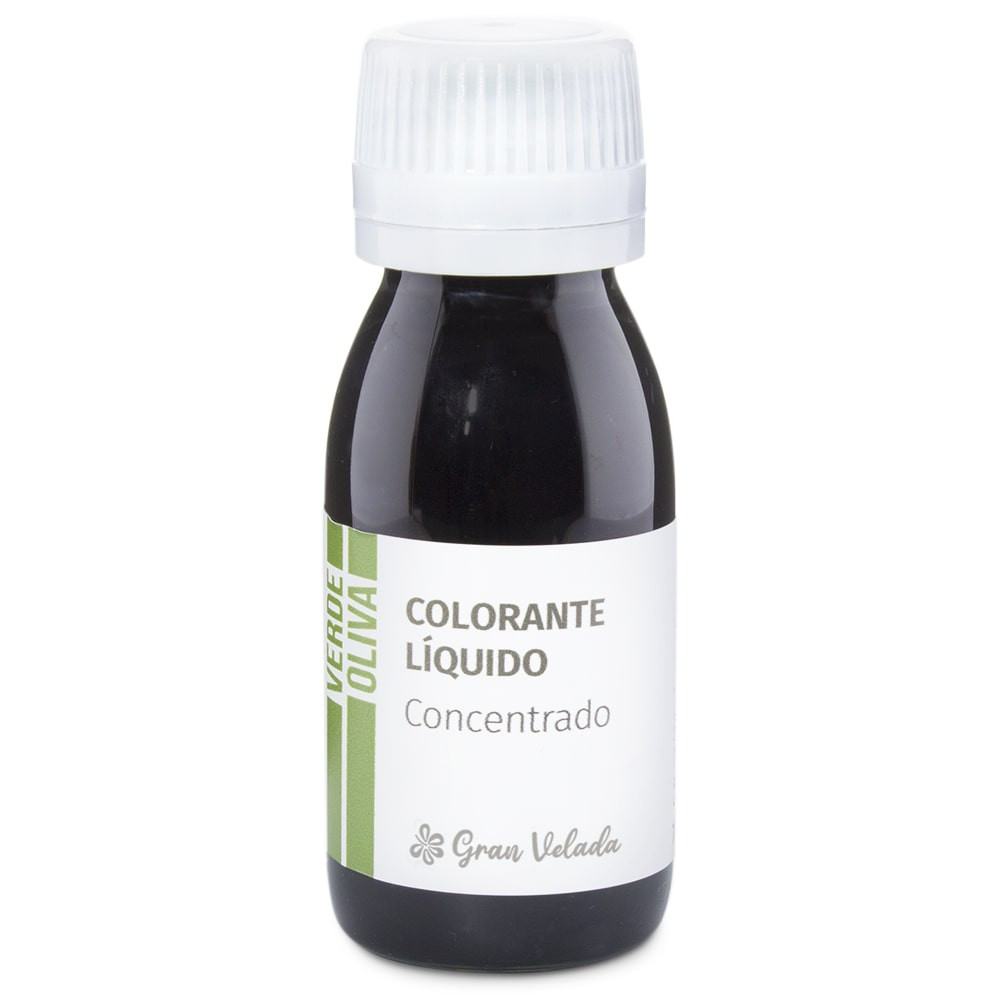 Colorante concentrado liquido verde oliva