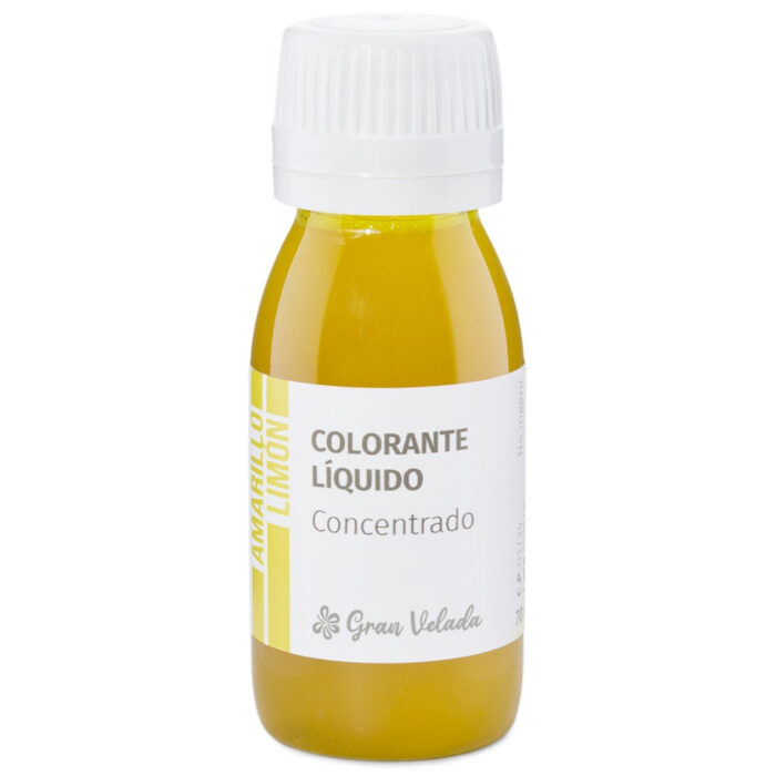 Colorante concentrado liquido amarillo limon