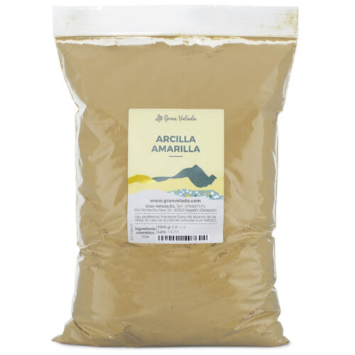 Arcilla amarilla para cosmetica