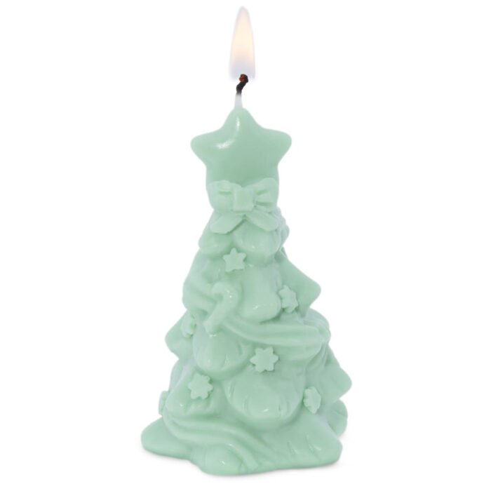 Molde abeto con lazos para velas de Navidad