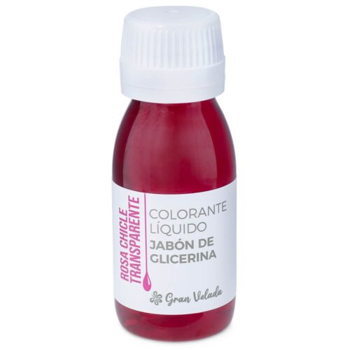 Colorante jabon transparente glicerina rosa chicle