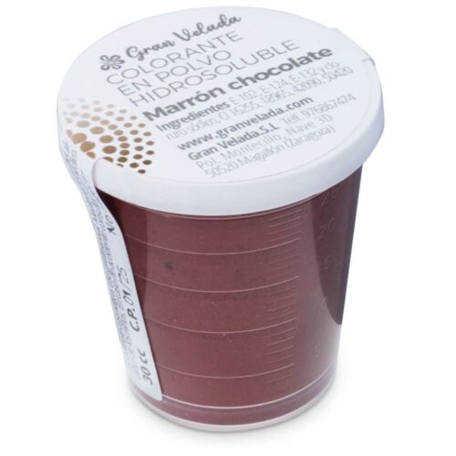 Colorante marron chocolate hidrosoluble en polvo