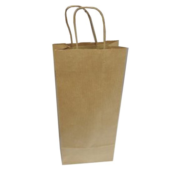 Bolsa kraft para vino