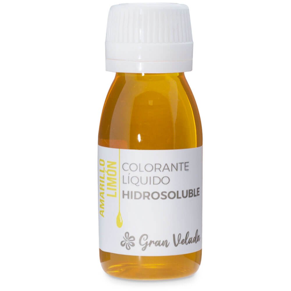 Colorante líquido hidrosoluble amarillo limon