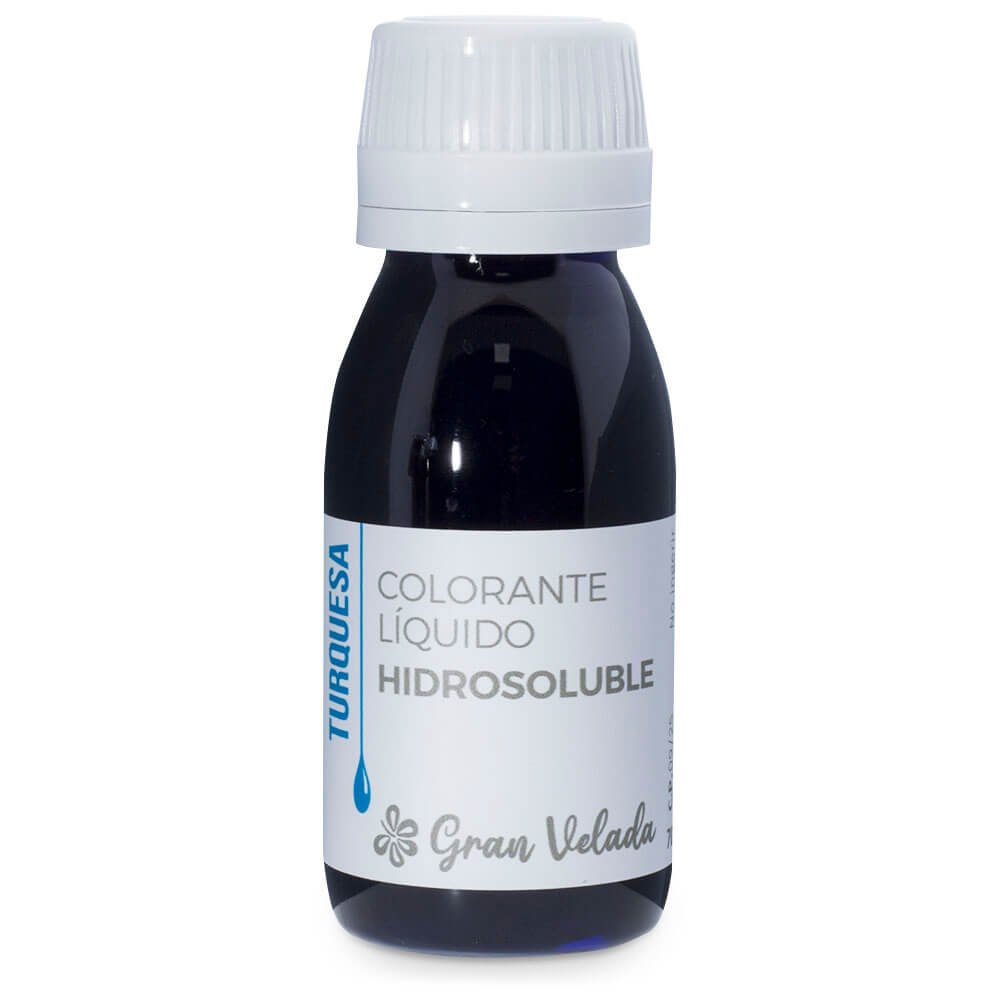 Colorante liquido hidrosoluble turquesa