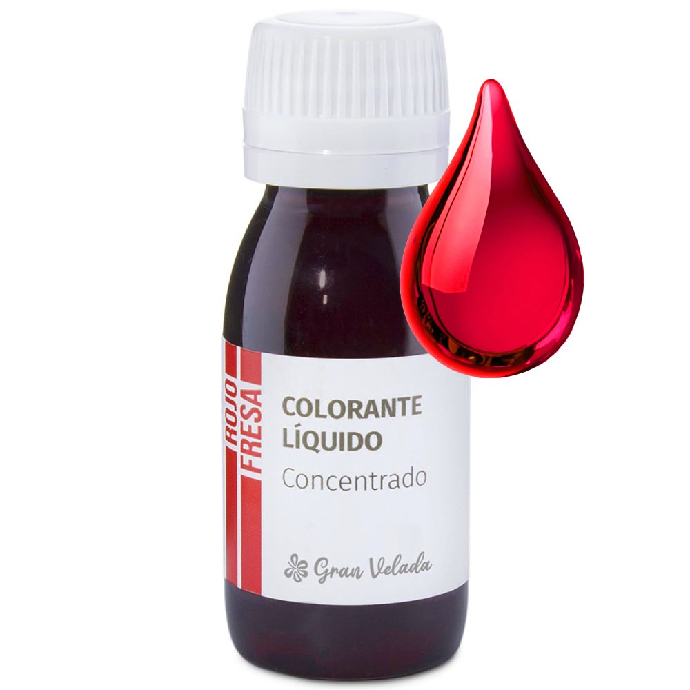 Colorante concentrado liquido rojo fresa
