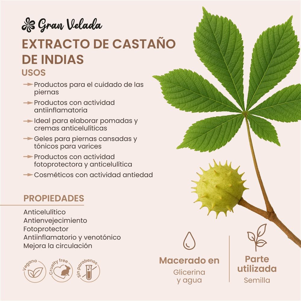 Extracto de castaño de indias