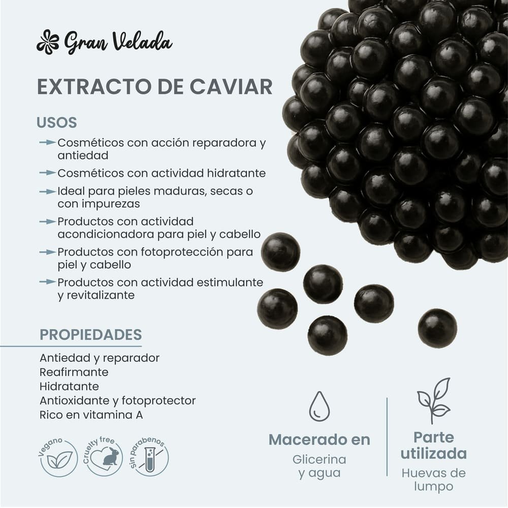 Extracto de caviar antienvejecimiento de la piel