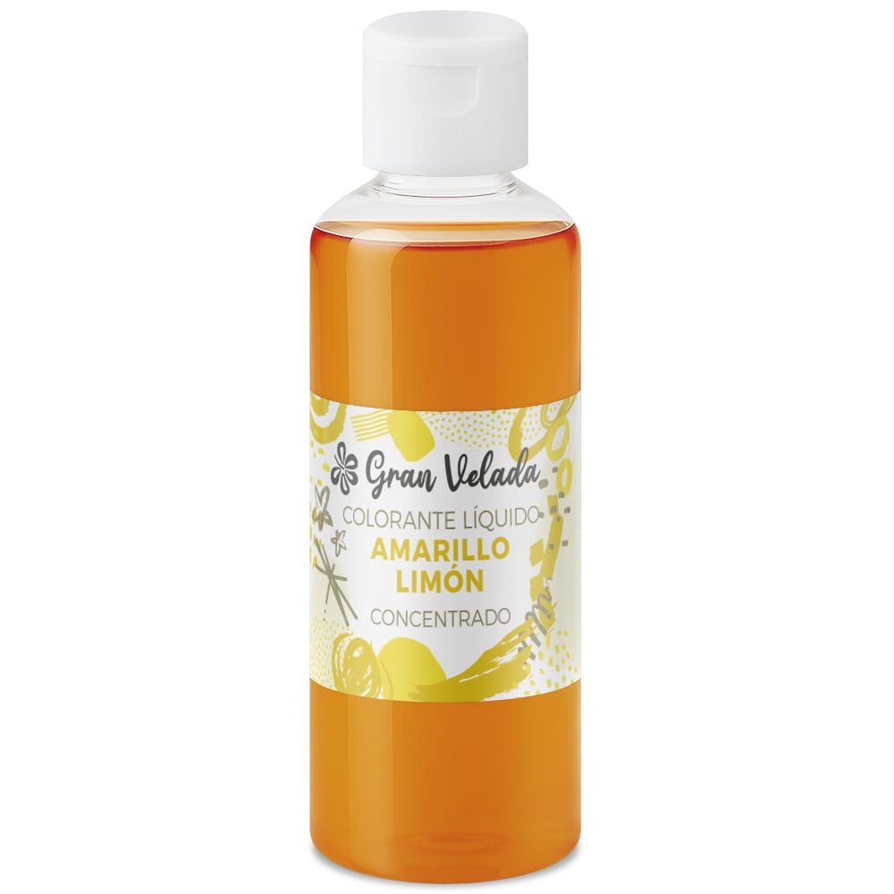 Colorante concentrado liquido amarillo limon
