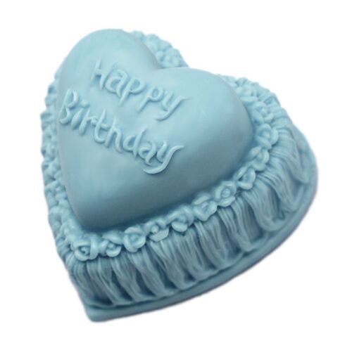 Molde corazon feliz cumpleaños