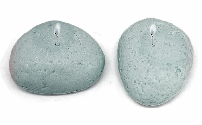 Molde para hacer velas Dos Piedras - Molde para fabricar velas aspecto dos piedras. - Moldes Velas Decorativas