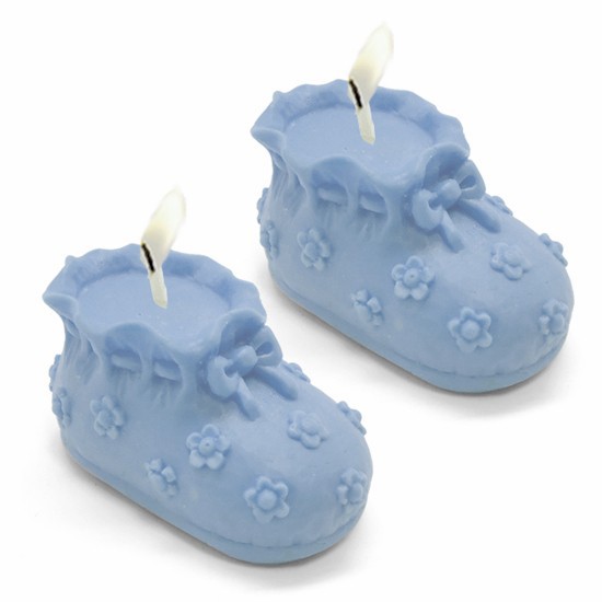 Molde para hacer velas Zapatitos de Bebe