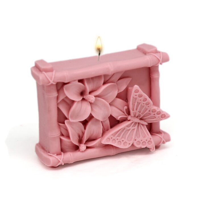 Molde para hacer velas mariposa y bambú - Molde para hacer velas Mariposa y Bambú. - Moldes Velas Animales