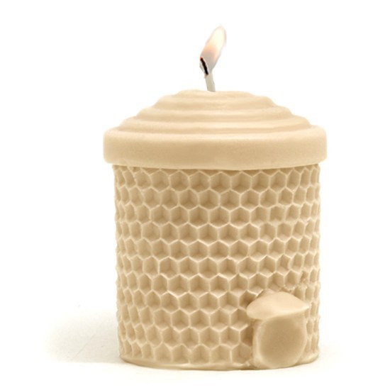 Molde casita apicola cilindrica - Molde Velas Cera Vírgen, molde para cera de abejas, molde - Moldes Velas Apícolas