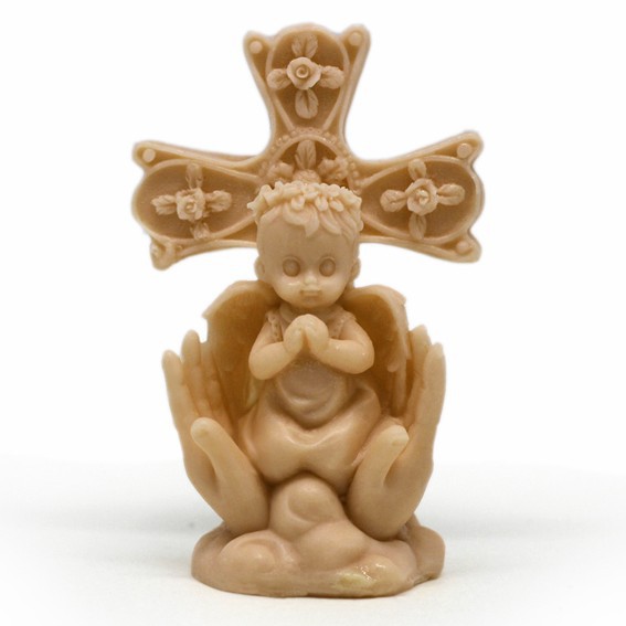 Molde silicona bebe con cruz