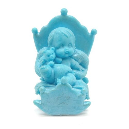 Molde silicona bebe en cuna - Molde jabón bebe en cuna, jabón bebe en cuna. - Moldes de jabones para bautizo