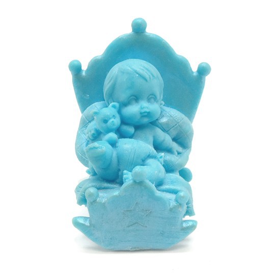 Molde silicona bebe en cuna