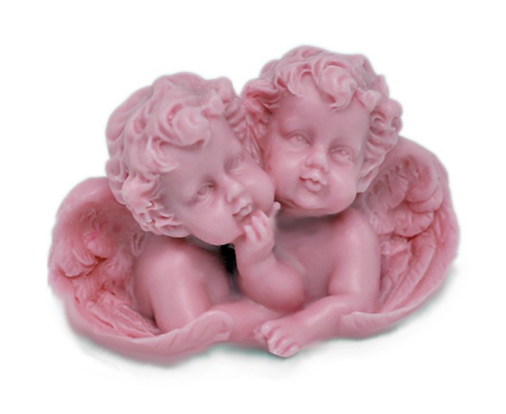 Molde angeles gemelos para jabon