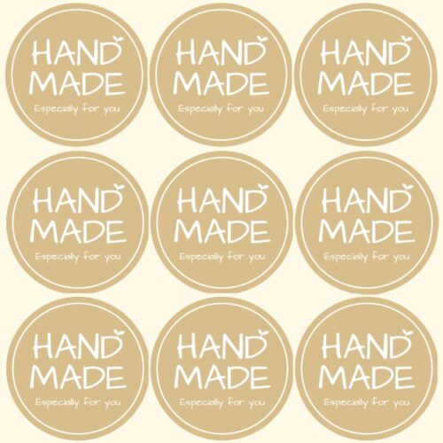 Pegatinas hand made redondas
