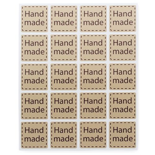 Pegatinas hand made cuadradas