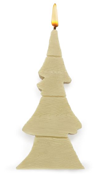 Molde para velas, Árbol Navidad Madera 2D