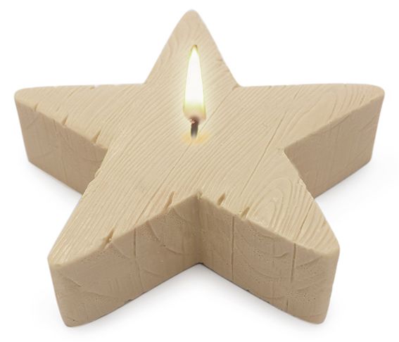 Molde para velas centro de mesa, Estrella Grande.