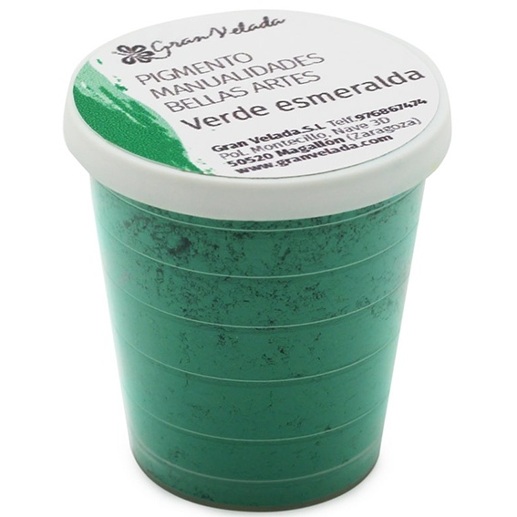 Pigmento verde esmeralda para manualidades