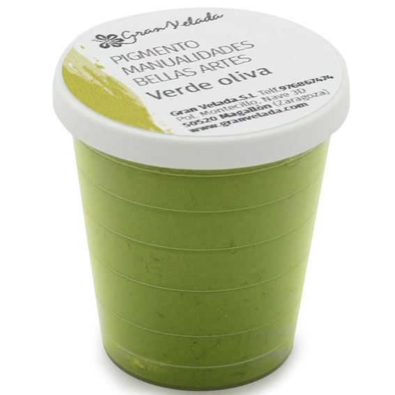 Pigmento verde oliva para manualidades