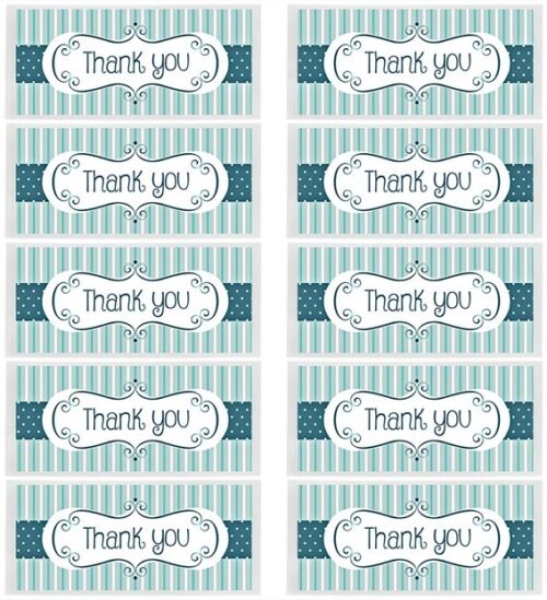 Pegatinas thank you para regalos