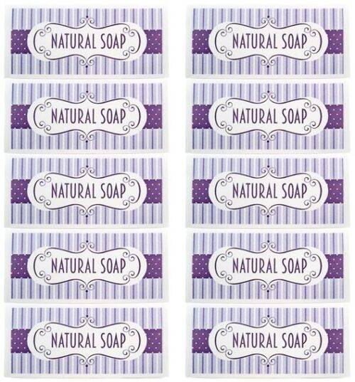 Pegatinas natural soap para jabones